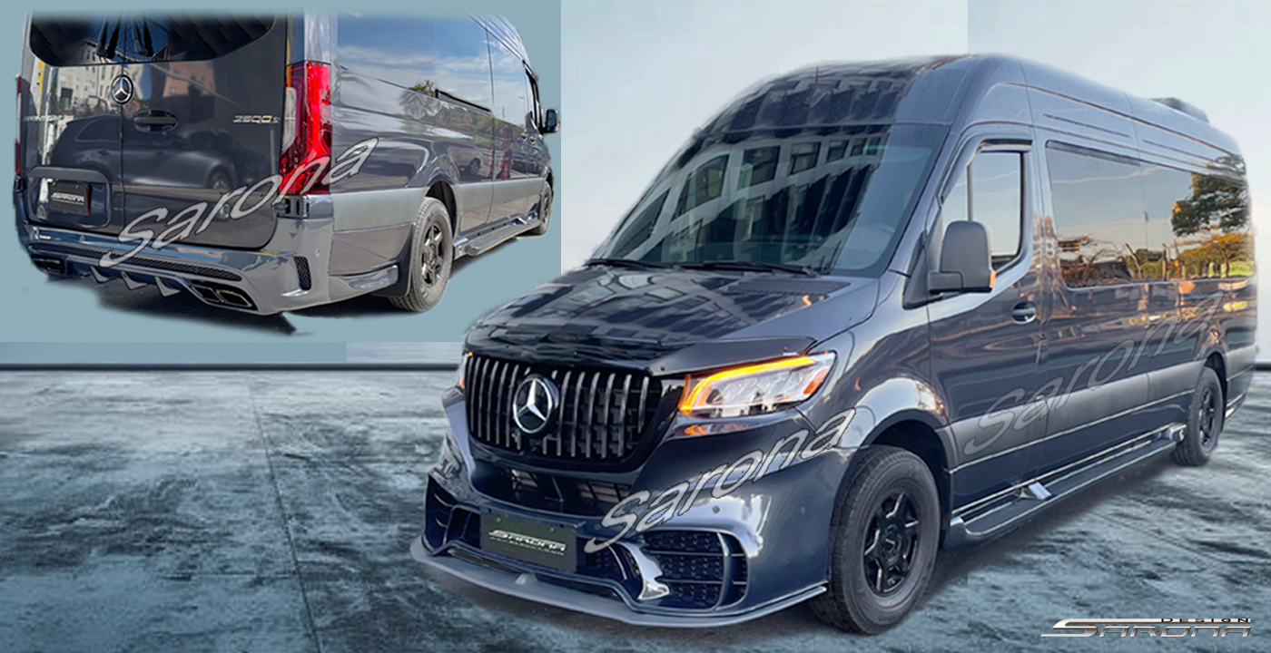 Custom Mercedes Sprinter  Long Wheel Base Body Kit (2019 - 2025) - $4900.00 (Part #MB-167-KT)